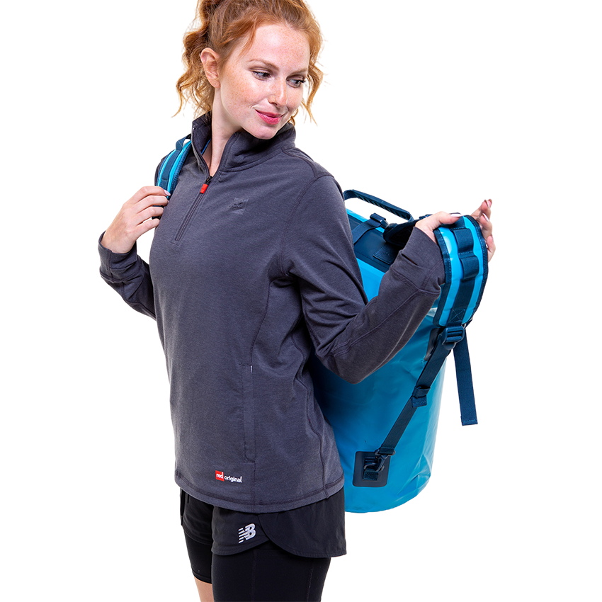 Waterproof Roll Top Dry Bag Backpack - Ride Blue