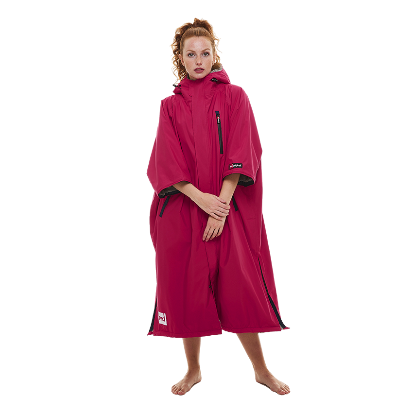 Women's Short Sleeve Pro Change Robe EVO - Fuchsia