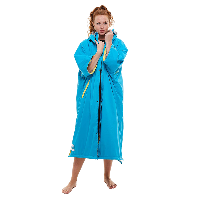 Women's Short Sleeve Pro Change Robe EVO - Hawaiian Blue