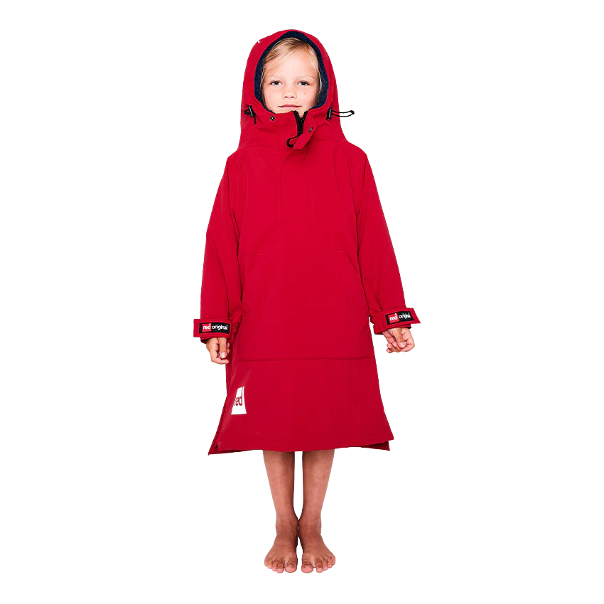 Kids Dry Poncho - Red