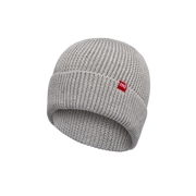 Eddy Recycled Polyester Beanie Hat - Light Grey