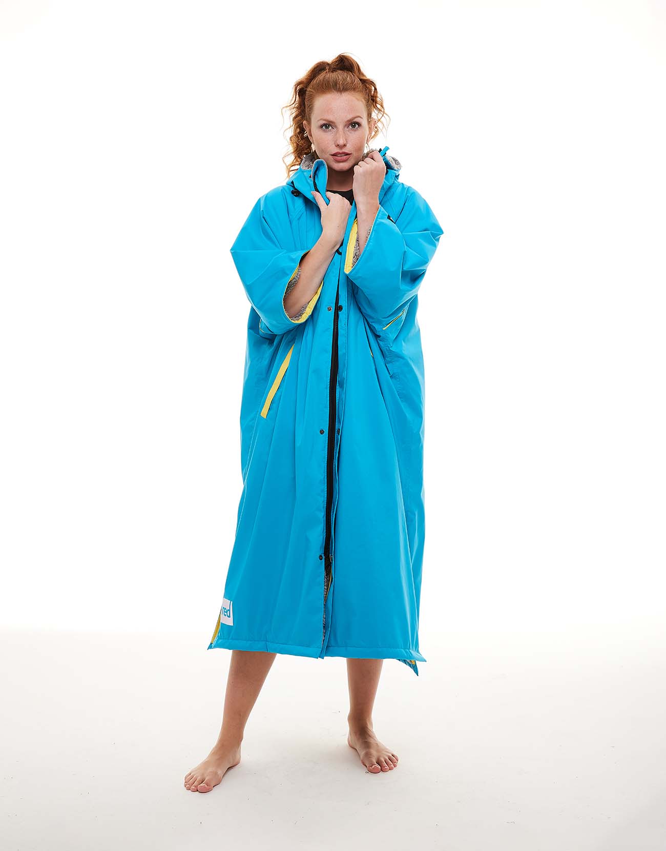 Women's Short Sleeve Pro Change Robe EVO - Hawaiian Blue