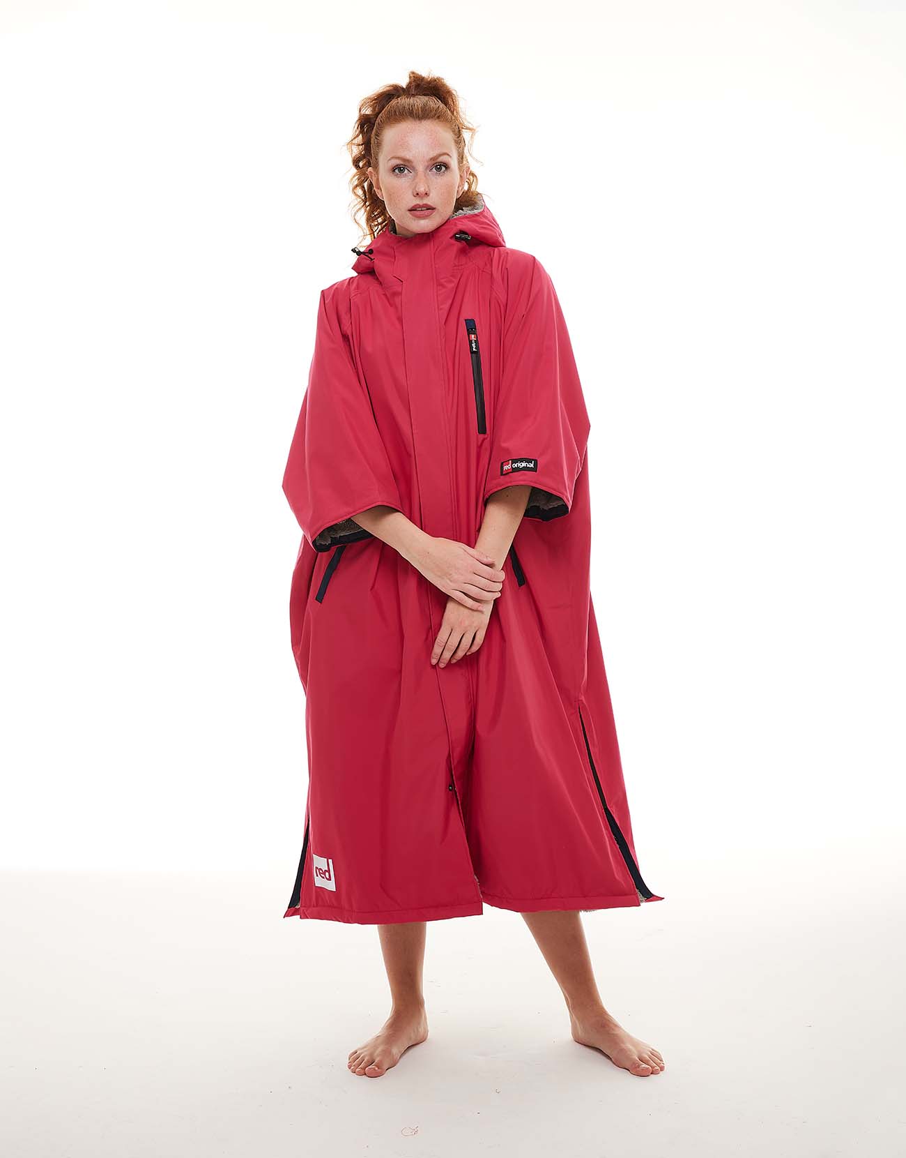 Women's Short Sleeve Pro Change Robe EVO - Fuchsia